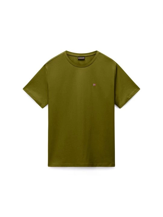 Foto van product T-shirt basic Napapijri lichtgroen gemêleerd