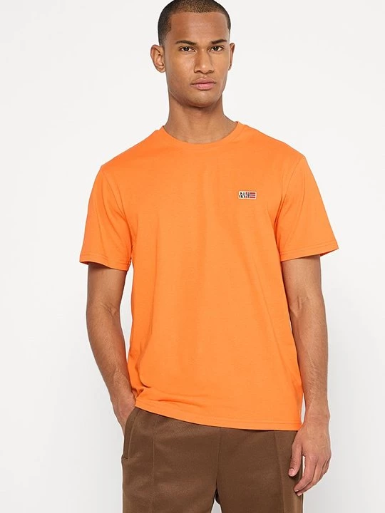 Foto van product T-shirt basic Napapijri oranje