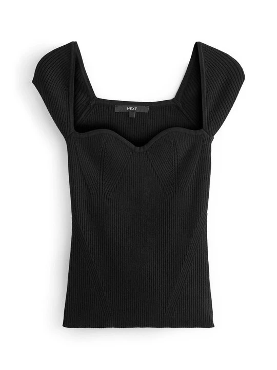 Foto van product T-shirt basic Next zwart