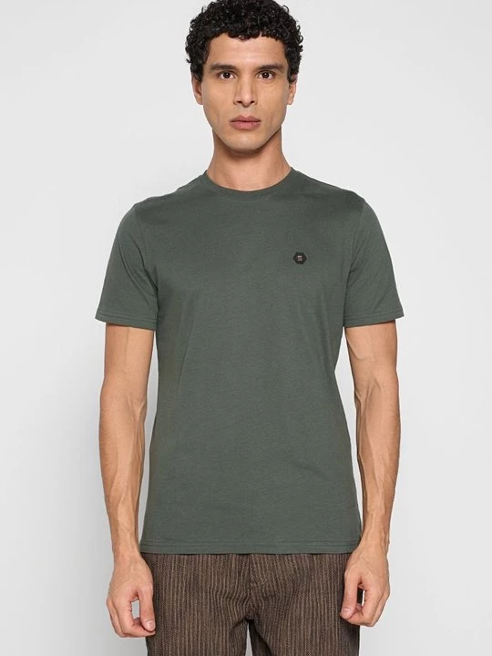 Foto van product T-shirt basic No Excess donkergroen