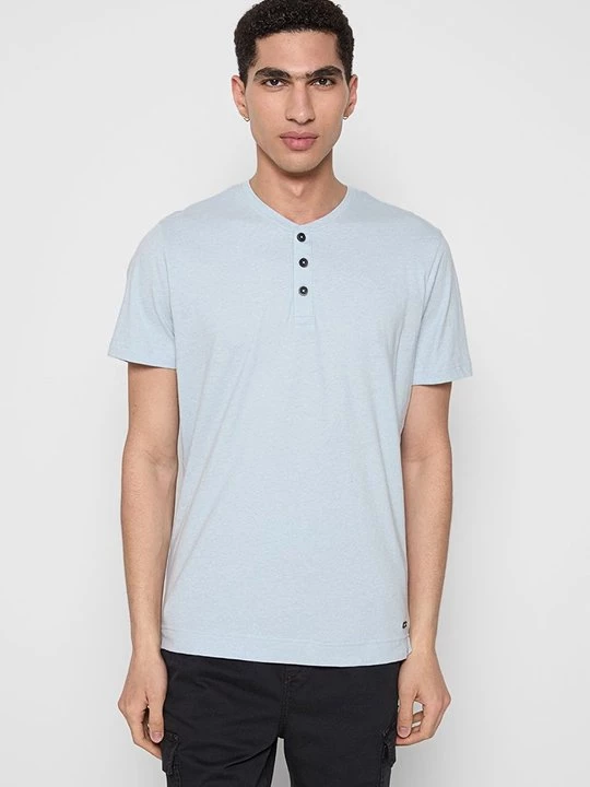 Foto van product T-shirt basic No Excess lichtblauw