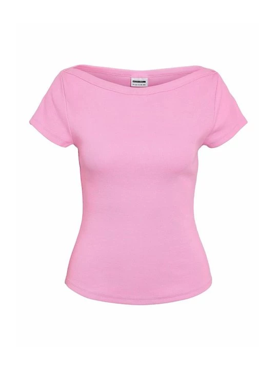 Foto van product T-shirt basic Noisy May gemêleerd roze
