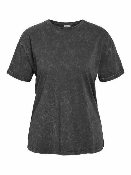 Foto van product T-shirt basic Noisy May gemêleerd zwart