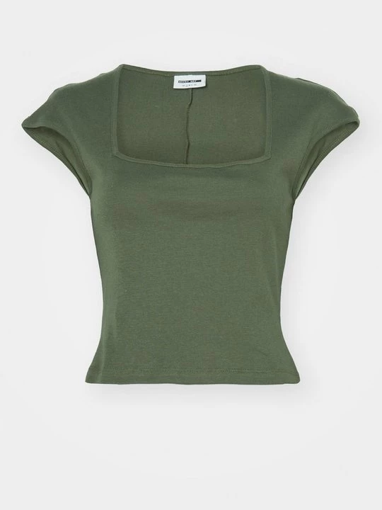 Foto van product T-shirt basic Noisy May kaki