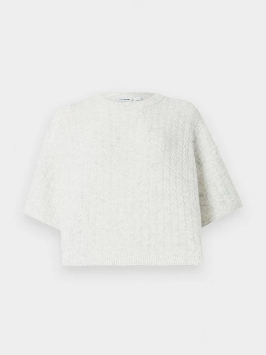 Foto van product T-shirt basic Noisy May lichtgrijs gemêleerd