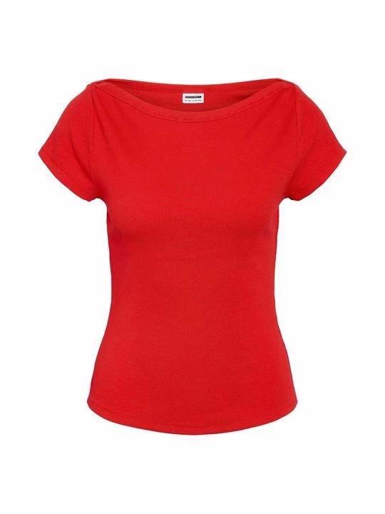 Foto van product T-shirt basic Noisy May rood