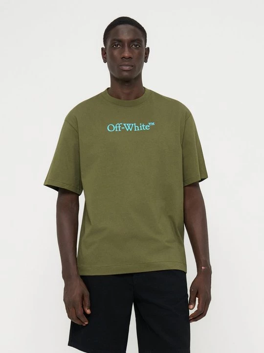 Foto van product T-shirt basic Off White groen