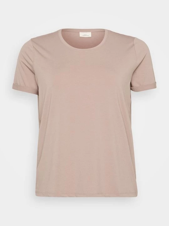 Foto van product T-shirt basic ONLY Carmakoma beżowy