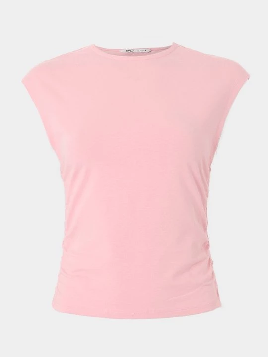 Foto van product T-shirt basic Only donkerroze