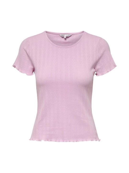 Foto van product T-shirt basic Only donkerroze