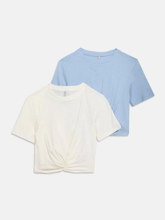 Foto van product T-shirt basic ONLY GIRLS lichtblauw