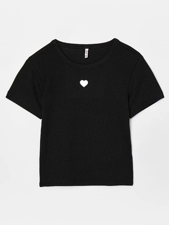 Foto van product T-shirt basic ONLY GIRLS zwart