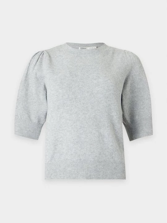 Foto van product T-shirt basic Only lichtgrijs gemêleerd