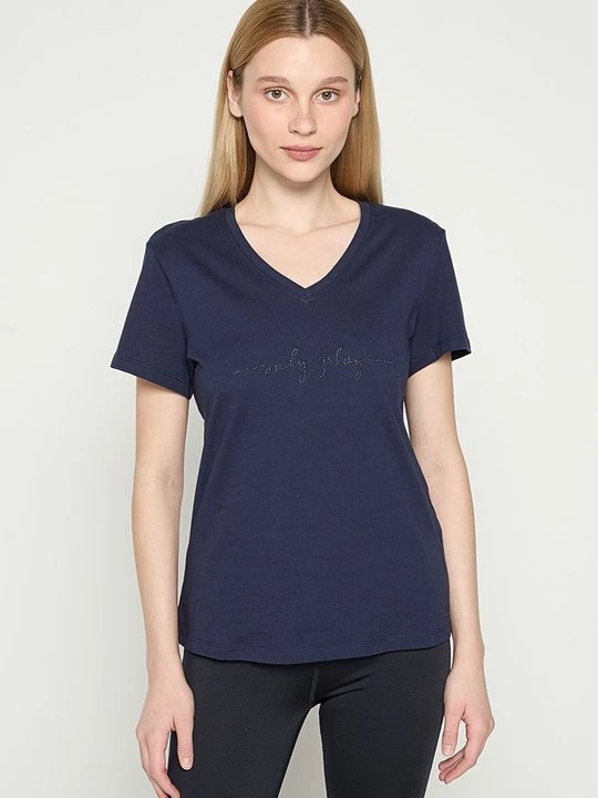 Foto van product T-shirt basic Only Play donkerblauw