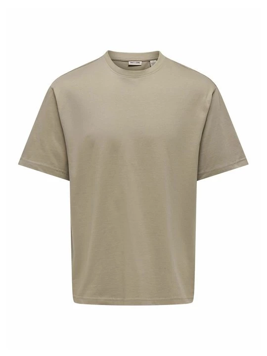 Foto van product T-shirt basic Only & Sons beżowy