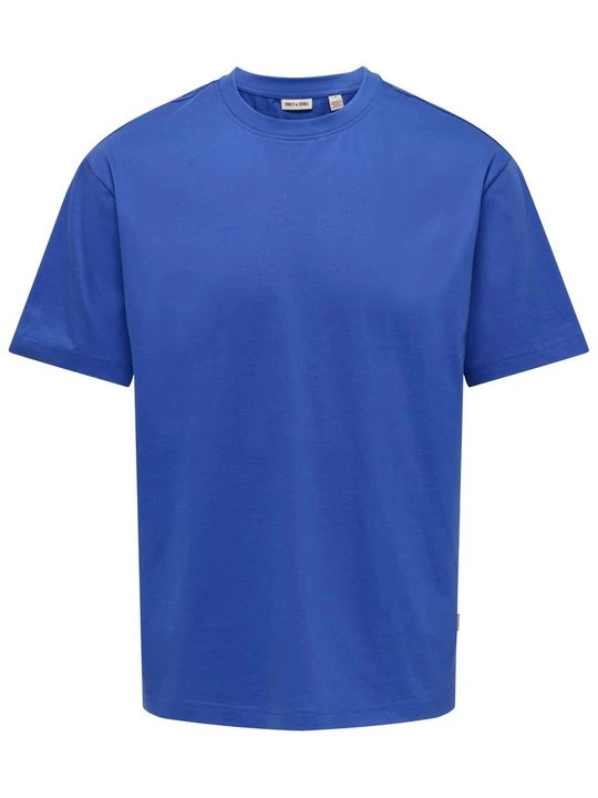 Foto van product T-shirt basic Only & Sons blauw