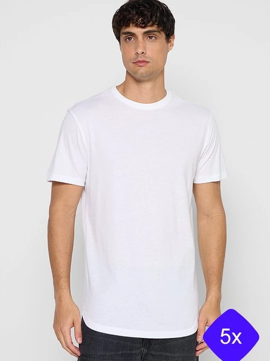 Foto van product T-shirt basic Only & Sons crème