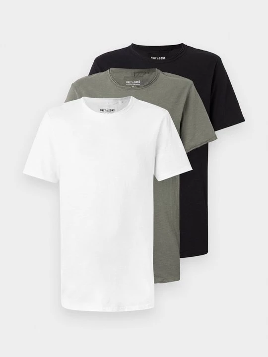 Foto van product T-shirt basic Only & Sons grijs