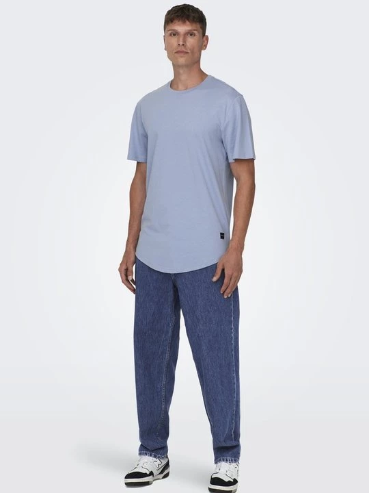 Foto van product T-shirt basic Only & Sons lichtblauw