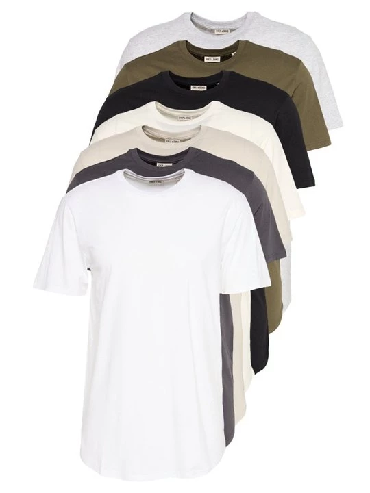 Foto van product T-shirt basic Only & Sons wit