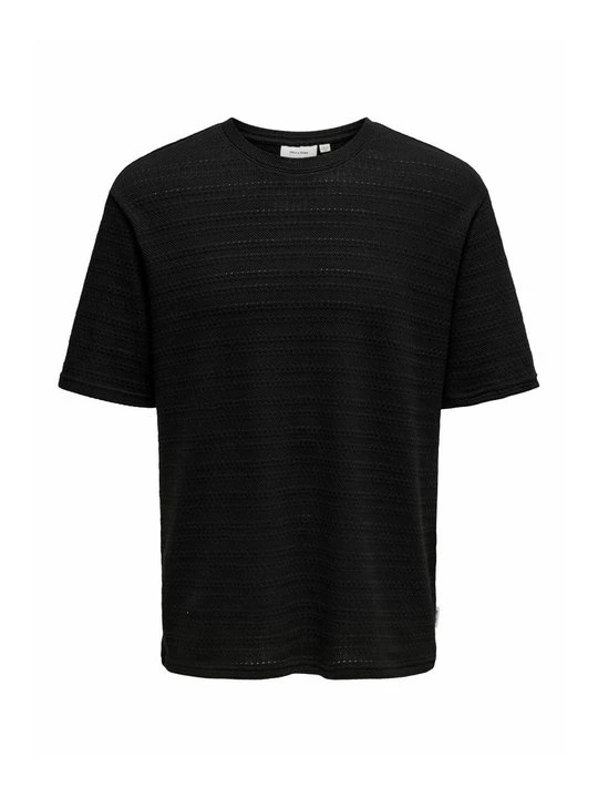 Foto van product T-shirt basic Only & Sons zwart
