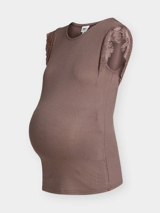 Foto van product T-shirt basic Only taupe