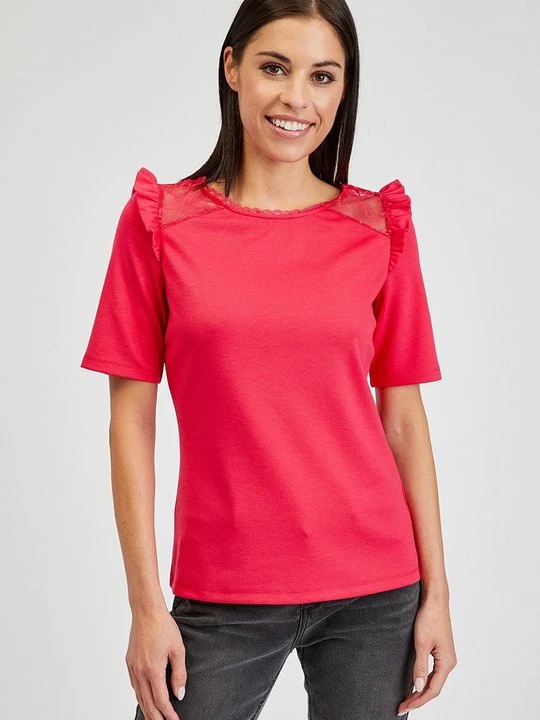 Foto van product T-shirt basic ORSAY donkerroze