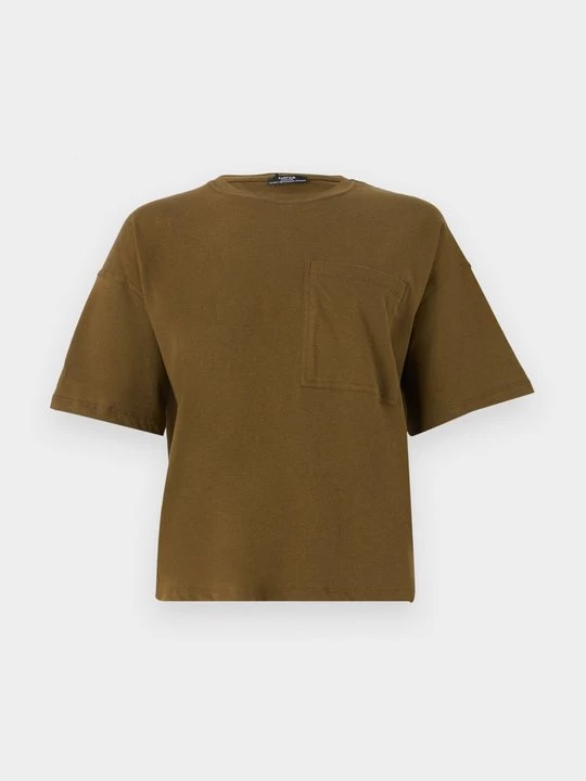 Foto van product T-shirt basic PARFOIS kaki