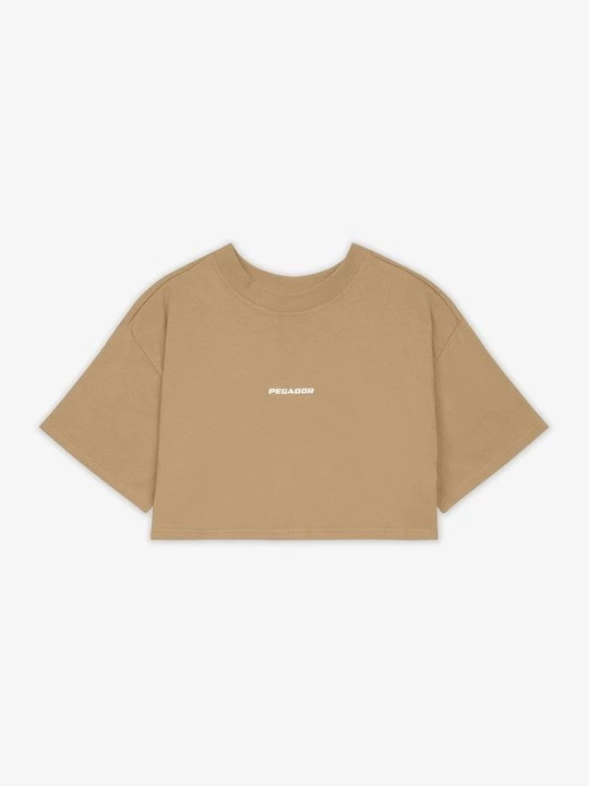 Foto van product T-shirt basic Pegador zandkleur