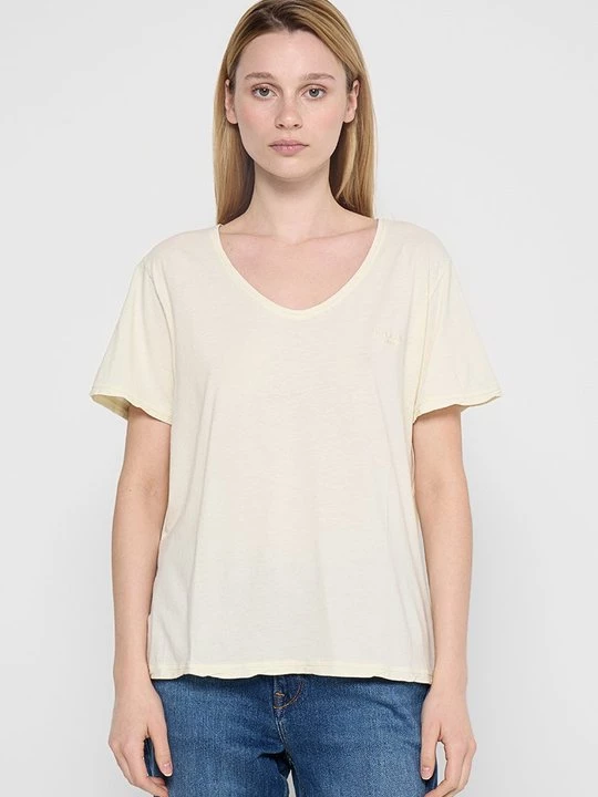 Foto van product T-shirt basic Pepe Jeans lichtgeel