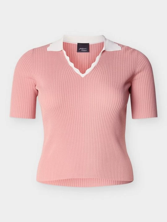 Foto van product T-shirt basic Persona by Marina Rinaldi donkerroze