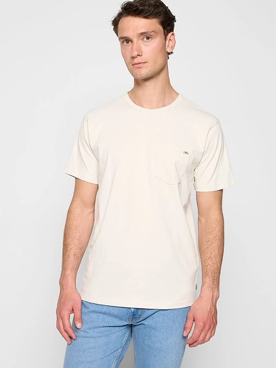 Foto van product T-shirt basic Petrol Industries crème