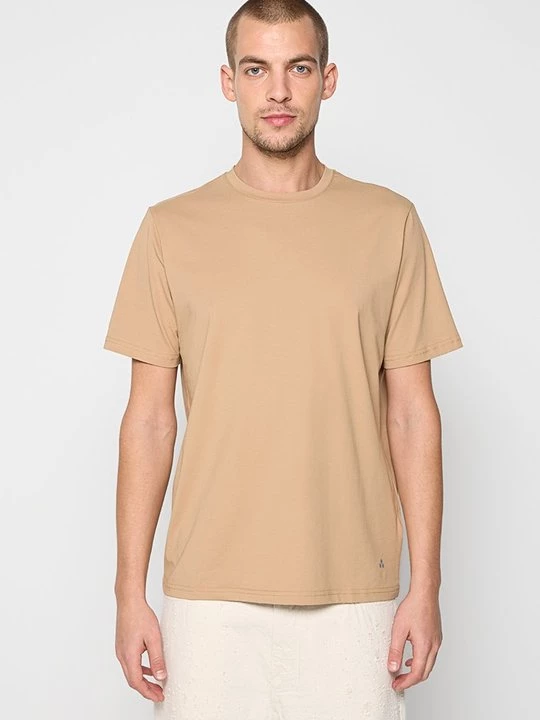 Foto van product T-shirt basic Peuterey lichtbruin