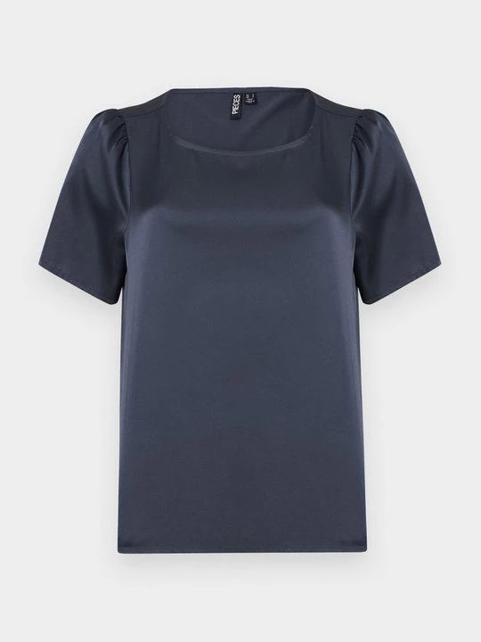 Foto van product T-shirt basic Pieces donkerblauw