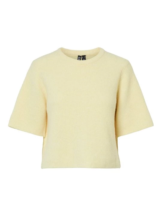 Foto van product T-shirt basic Pieces geel
