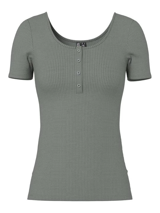 Foto van product T-shirt basic Pieces grijs