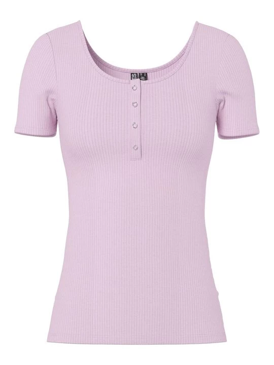 Foto van product T-shirt basic Pieces paars