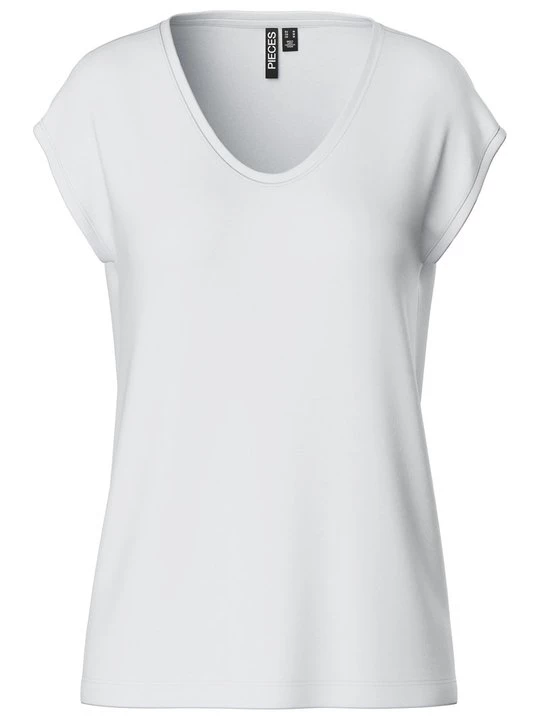Foto van product T-shirt basic Pieces wit