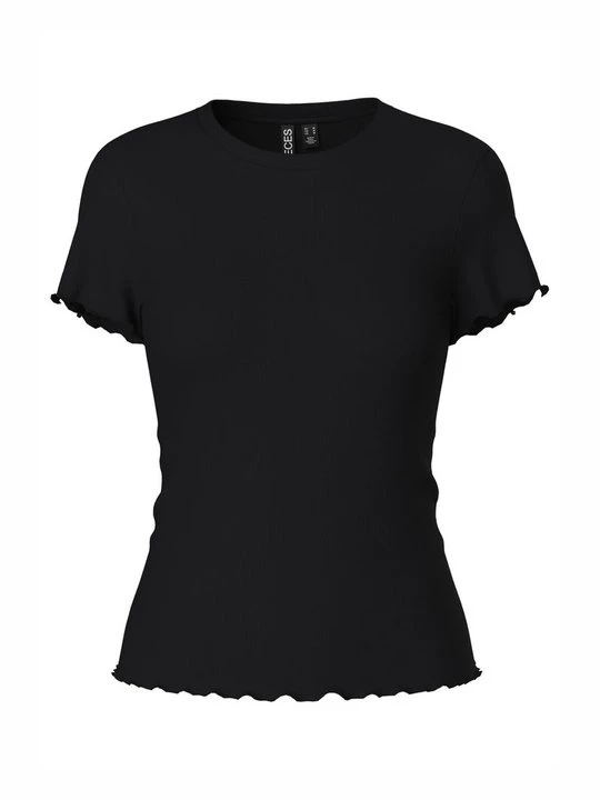 Foto van product T-shirt basic Pieces zwart