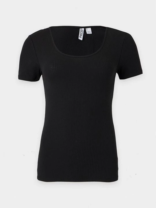 Foto van product T-shirt basic Pieces zwart