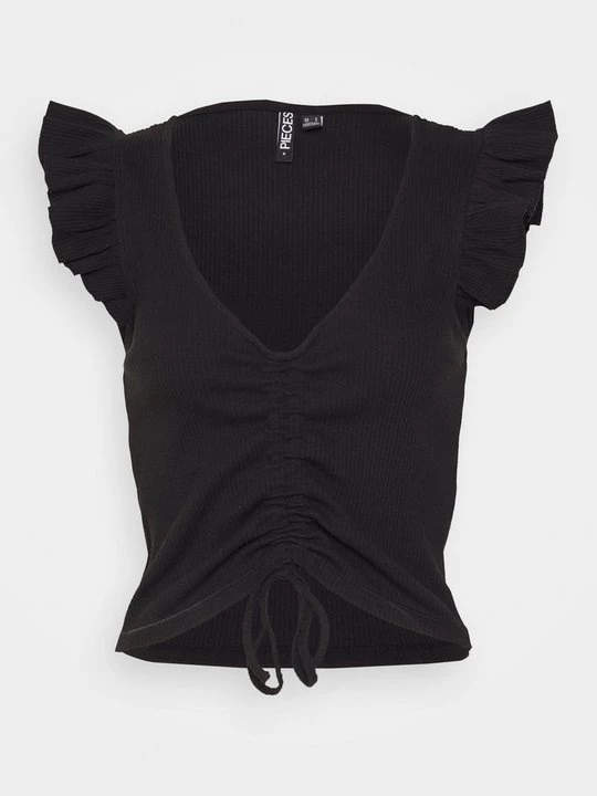 Foto van product T-shirt basic Pieces zwart