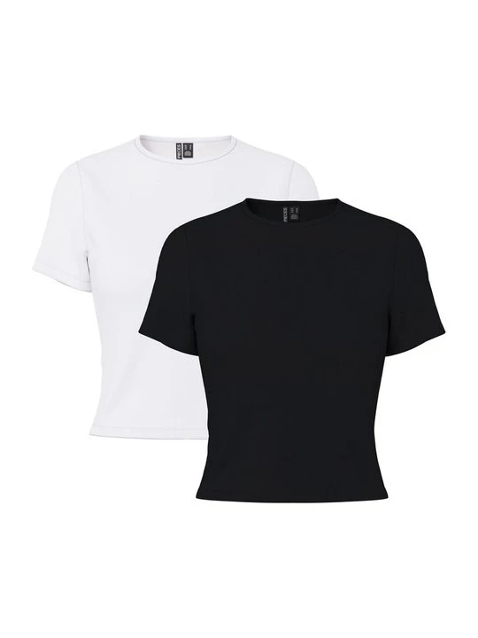 Foto van product T-shirt basic Pieces zwart