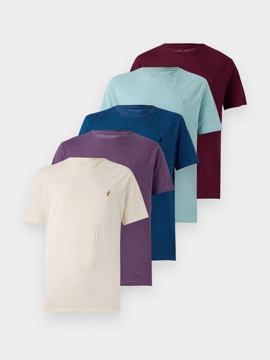 Foto van product T-shirt basic Pier One By Zalando blauw gemêleerd
