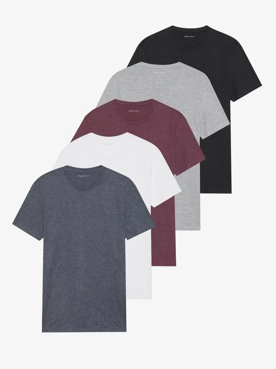 Foto van product T-shirt basic Pier One By Zalando bordeauxrood gemêleerd
