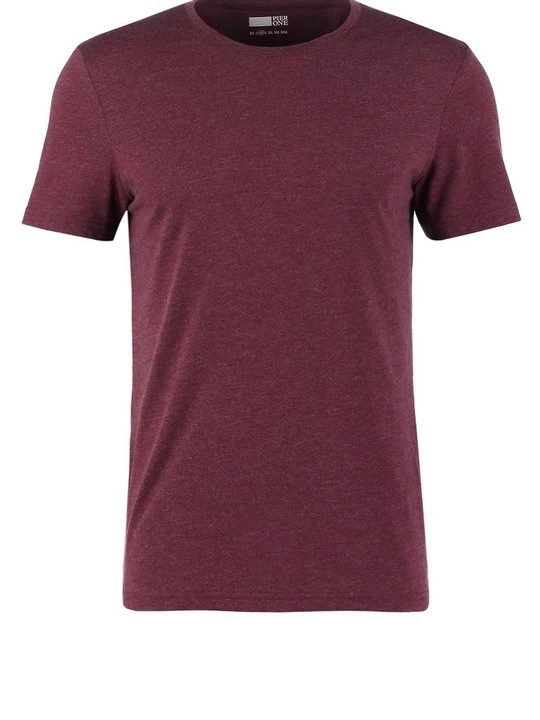 Foto van product T-shirt basic Pier One By Zalando bordeauxrood gemêleerd