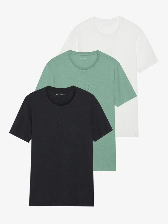Foto van product T-shirt basic Pier One By Zalando groen