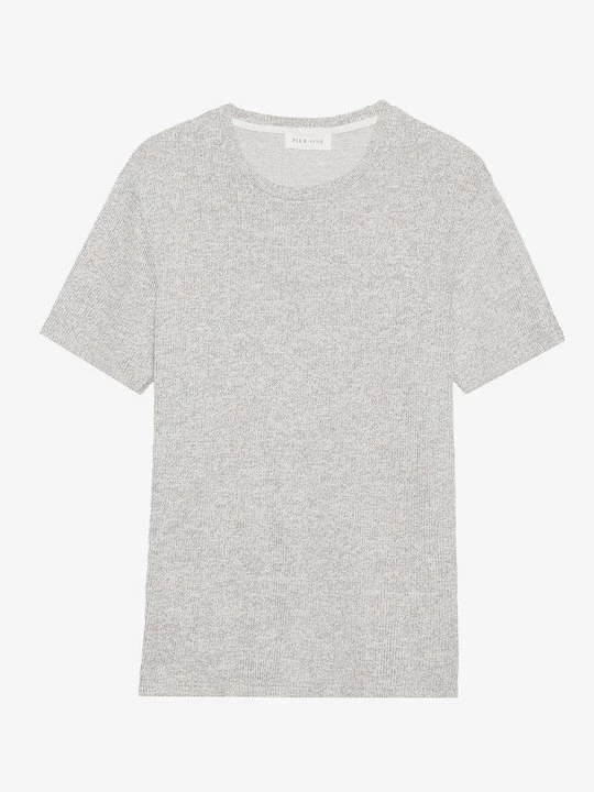 Foto van product T-shirt basic Pier One By Zalando lichtgrijs gemêleerd