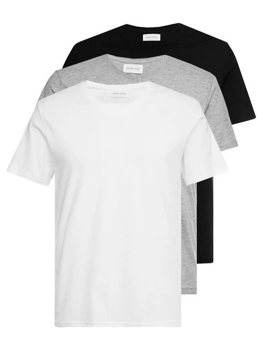 Foto van product T-shirt basic Pier One By Zalando wit