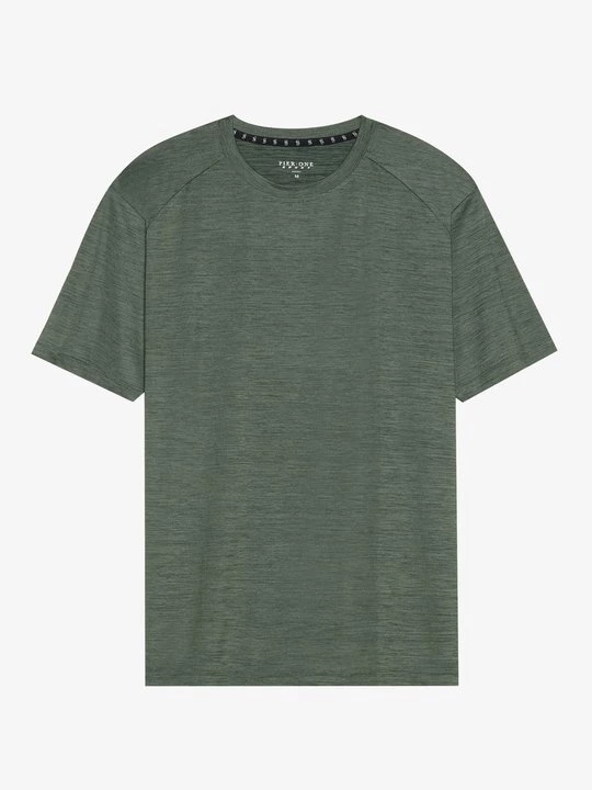 Foto van product T-shirt basic Pier One Sport By Zalando donkergroen gemêleerd