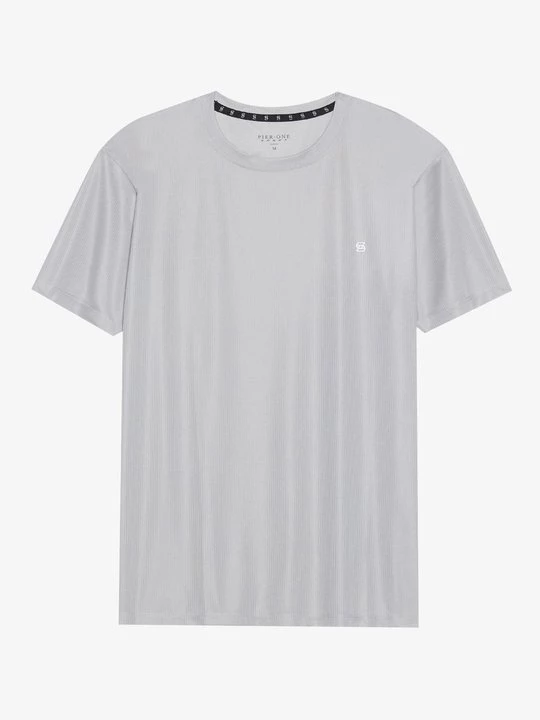 Foto van product T-shirt basic Pier One Sport By Zalando grijs